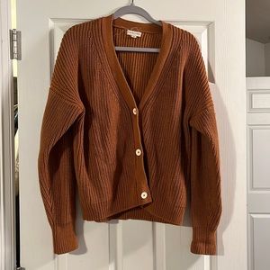 Tradlands shelter cardigan burnt sienna size M